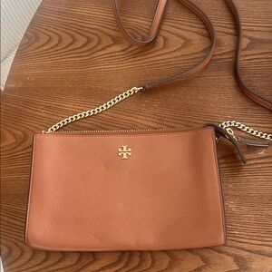 Tory Burch Tan Leather Shoulder Bag